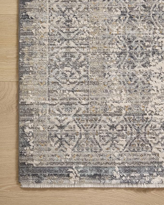 Loloi Amber Lewis Alie Collection ALE-04 Sky/Stone 11'-6'' x 15'-7'', .13'' Pile Height, Area Rug