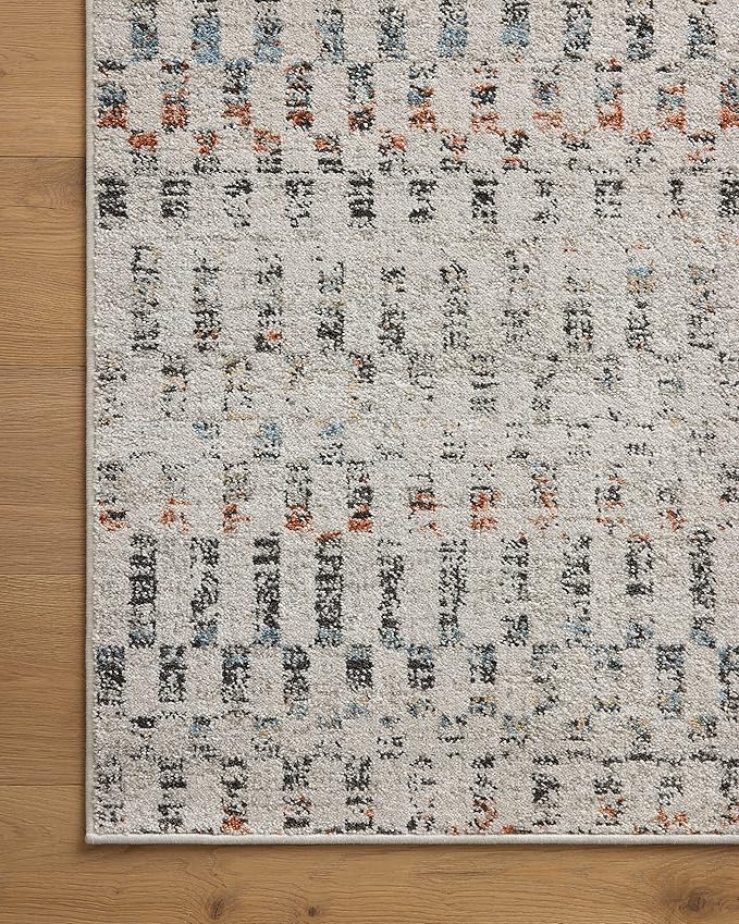 Loloi Kamala Collection KAM-05 Grey/Multi 4'-0" x 6'-0" Accent Rug