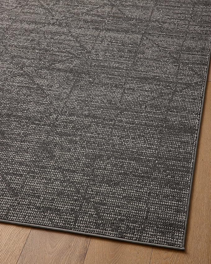 Loloi Kamala Collection KAM-06 Charcoal/Ivory 5'-3" x 7'-9" Area Rug